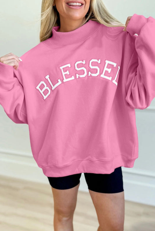 Blessed mock neck
