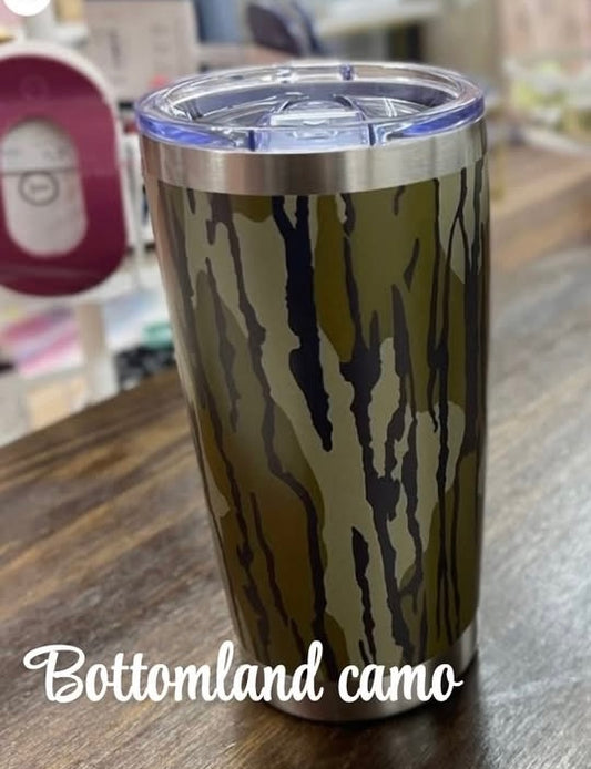 Bottomland camo tumbler